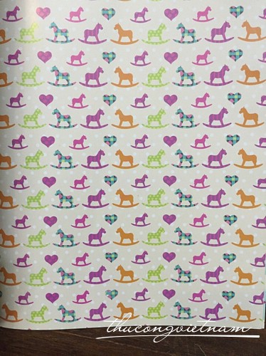 JGLH-01-13 Giấy scrapbook ngựa gỗ